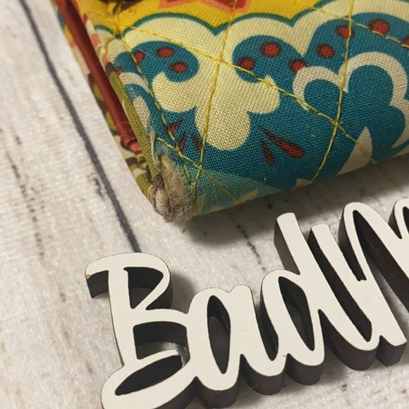 Vintage Vera Bradley Provencal Fall 2012 Trifold Magnetic Close Clutch Wallet - Picture 2 of 11